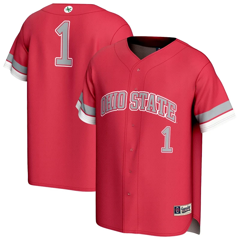 Unisex GameDay Greats 1 Ohio State Buckeyes Lightweight Collegiate Baseball Fashion Jersey