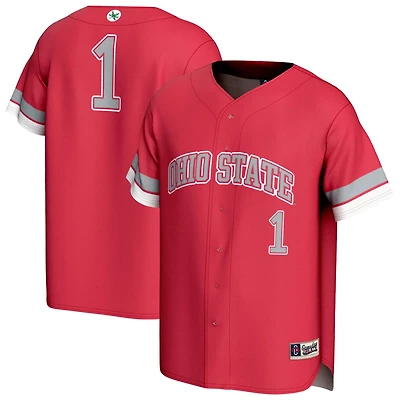 Unisex GameDay Greats 1 Ohio State Buckeyes Lightweight Collegiate Baseball Fashion Jersey