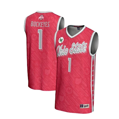 Unisex GameDay Greats 1 Ohio State Buckeyes Lightweight Highlight Print Basketball Jersey