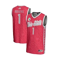 Unisex GameDay Greats 1 Ohio State Buckeyes Lightweight Highlight Print Basketball Jersey