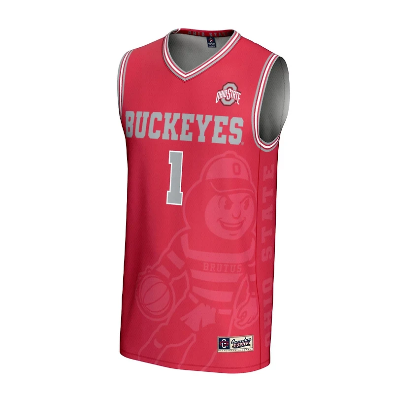 Unisex GameDay Greats 1 Ohio State Buckeyes Lightweight Icon Print Basketball Jersey