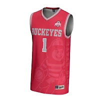Unisex GameDay Greats 1 Ohio State Buckeyes Lightweight Icon Print Basketball Jersey