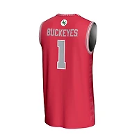 Unisex GameDay Greats 1 Ohio State Buckeyes Lightweight Icon Print Basketball Jersey