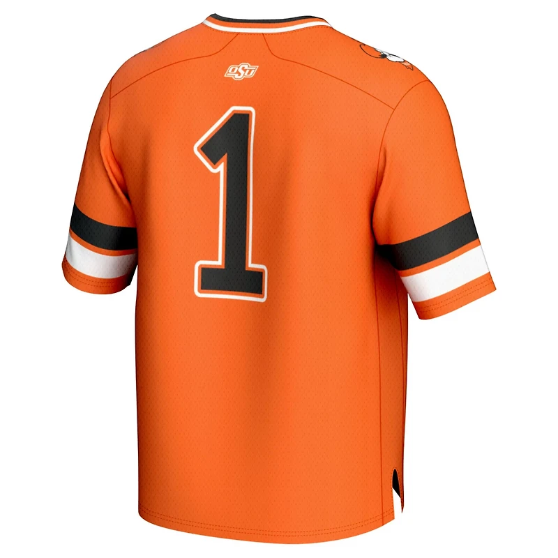 Unisex GameDay Greats 1 Oklahoma State Cowboys Lightweight Collegiate Football Fashion Jersey
