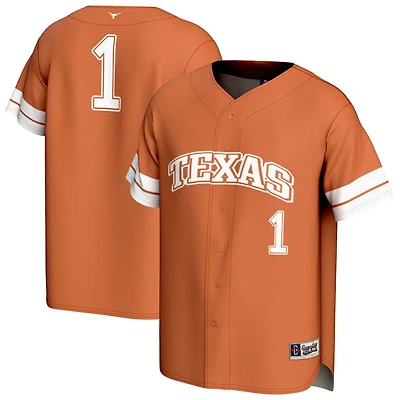 Unisex GameDay Greats 1 Texas Longhorns Collegiate Baseball Fashion Jersey