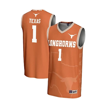 Unisex GameDay Greats 1 Texas Longhorns Lightweight Icon Print Basketball Jersey