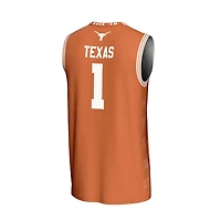 Unisex GameDay Greats 1 Texas Longhorns Lightweight Icon Print Basketball Jersey