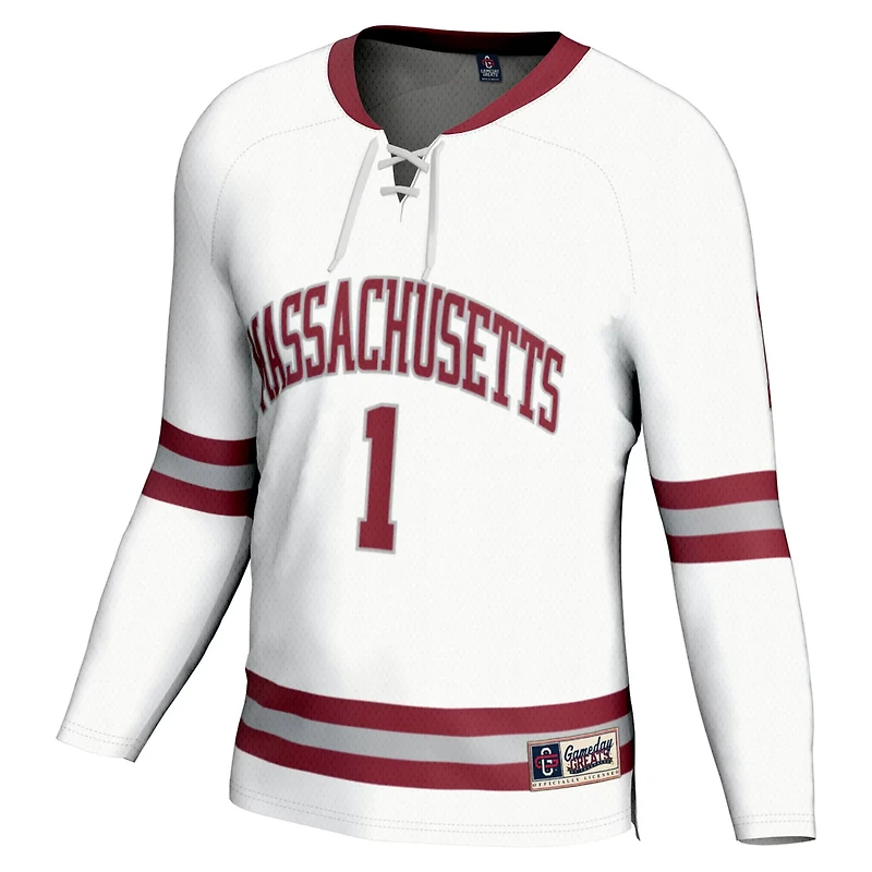 Unisex GameDay Greats 1 UMass Minutemen Hockey Fashion Jersey
