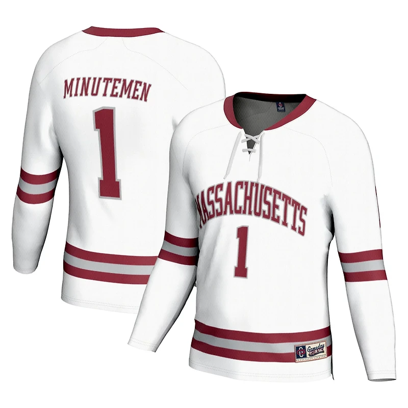 Unisex GameDay Greats 1 UMass Minutemen Hockey Fashion Jersey