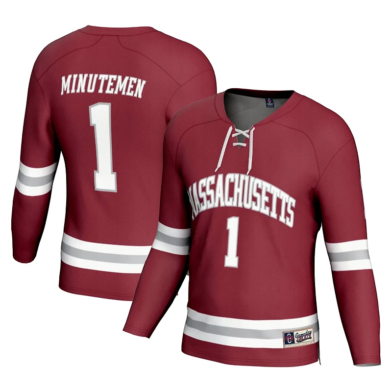 Unisex GameDay Greats 1 UMass Minutemen Hockey Fashion Jersey