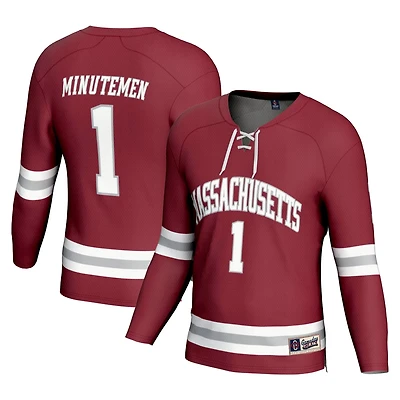 Unisex GameDay Greats 1 UMass Minutemen Hockey Fashion Jersey