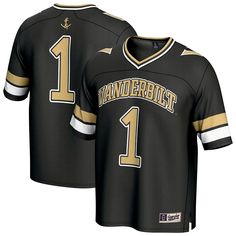 Unisex GameDay Greats 1 Vanderbilt Commodores Lightweight Collegiate Football Fashion Jersey