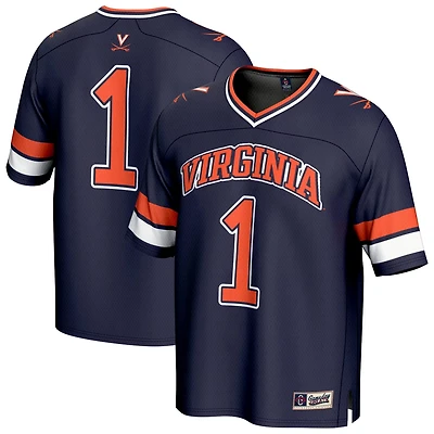 Unisex GameDay Greats 1 Virginia Cavaliers Lightweight Collegiate Football Fashion Jersey