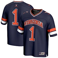 Unisex GameDay Greats 1 Virginia Cavaliers Lightweight Collegiate Football Fashion Jersey
