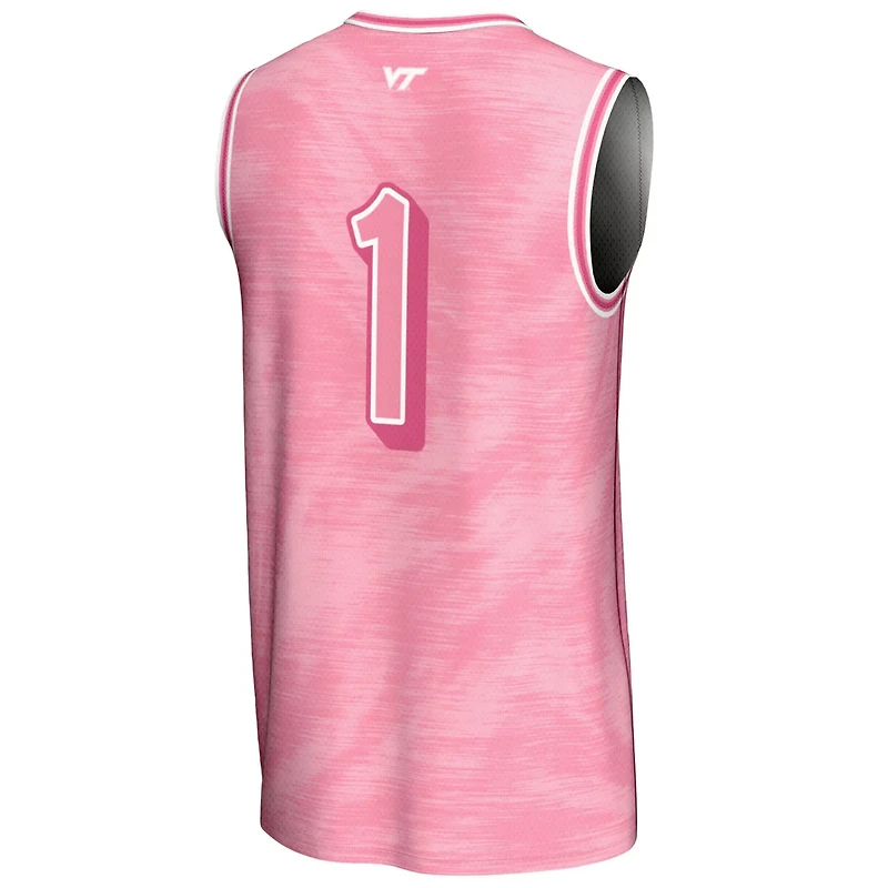 Unisex GameDay Greats 1 Virginia Tech Hokies Lightweight Basketball Fashion Jersey