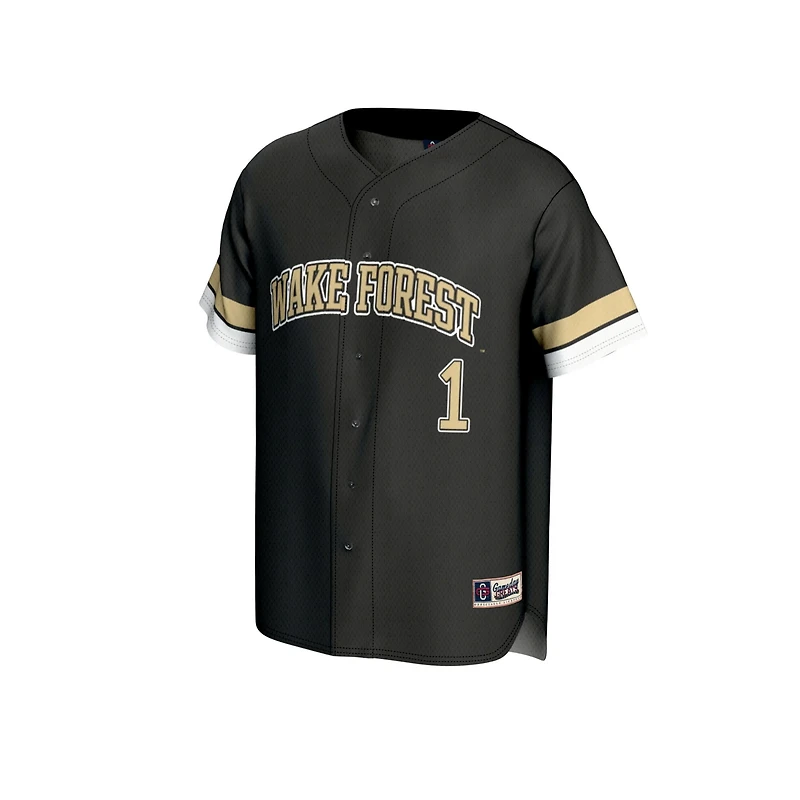 Unisex GameDay Greats 1 Wake Forest Demon Deacons Lightweight Collegiate Baseball Fashion Jersey