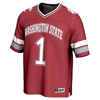 Unisex GameDay Greats 1 Washington State Cougars Lightweight Collegiate Football Fashion Jersey