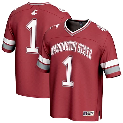 Unisex GameDay Greats 1 Washington State Cougars Lightweight Collegiate Football Fashion Jersey