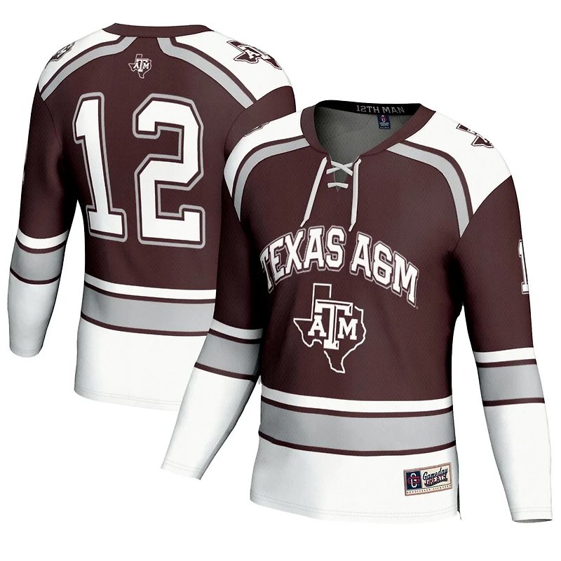 Unisex GameDay Greats 12 Texas AM Aggies Hockey Fashion Jersey