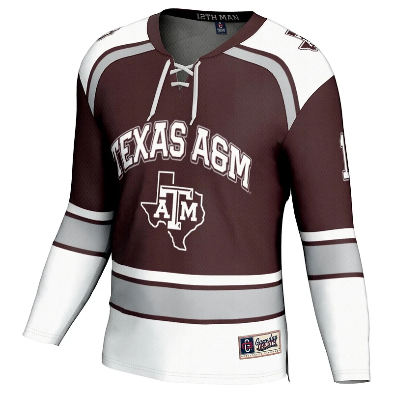 Unisex GameDay Greats 12 Texas AM Aggies Hockey Fashion Jersey