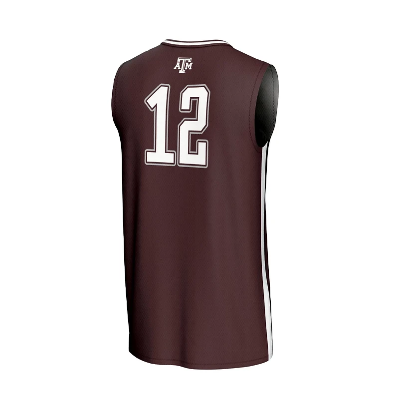 Unisex GameDay Greats 12 Texas AM Aggies Lightweight Basketball Fashion Jersey
