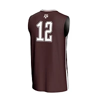 Unisex GameDay Greats 12 Texas AM Aggies Lightweight Basketball Fashion Jersey