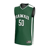 Unisex GameDay Greats 50 Hawaii Rainbow Warriors Lightweight Collegiate Basketball Fashion Jersey