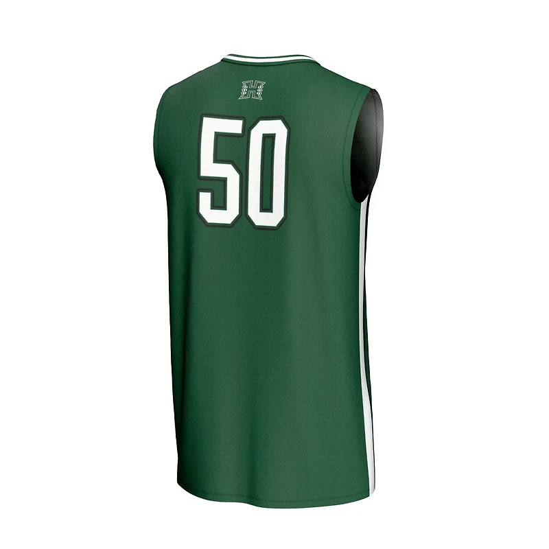 Unisex GameDay Greats 50 Hawaii Rainbow Warriors Lightweight Collegiate Basketball Fashion Jersey