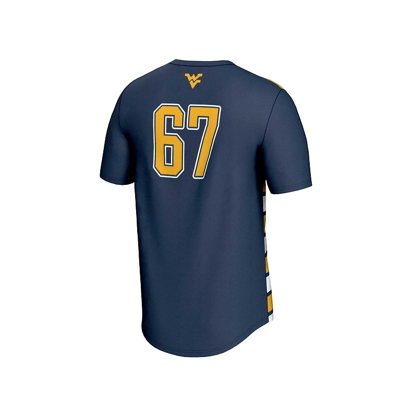 Unisex GameDay Greats 67 West Virginia Mountaineers Lightweight Soccer Fashion Jersey