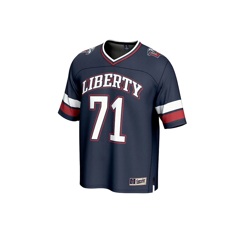 Unisex GameDay Greats 71 Liberty Flames Lightweight Football Fashion Jersey