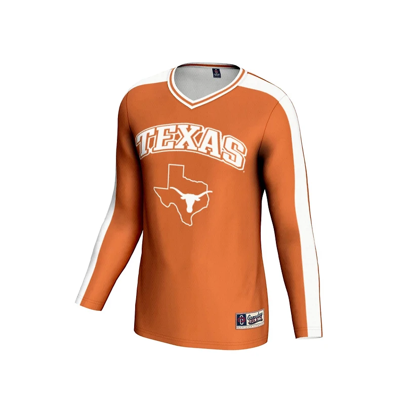 Unisex GameDay Greats Burnt Texas Longhorns 1 Lightweight Volleyball Fashion Jersey
