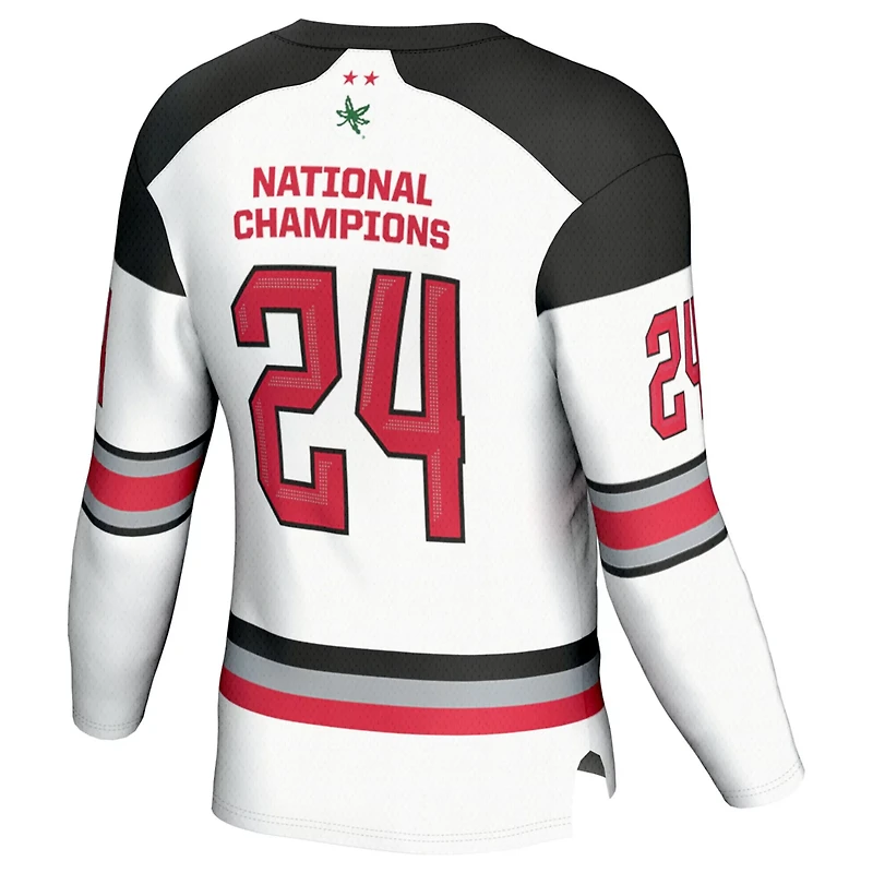 Unisex GameDay Greats Ohio State Buckeyes 2024 NCAA Women's Ice Hockey National Champions Fashion Jersey