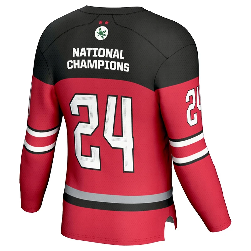 Unisex GameDay Greats Ohio State Buckeyes 2024 NCAA Women's Ice Hockey National Champions Fashion Jersey