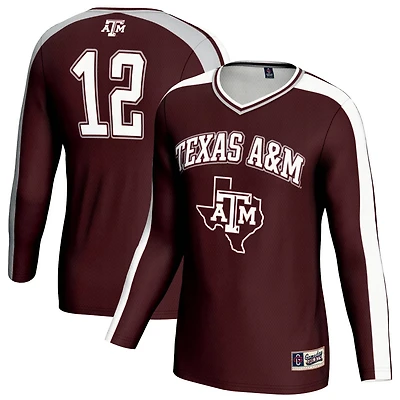Unisex GameDay Greats Texas AM Aggies 12 Lightweight Volleyball Fashion Jersey