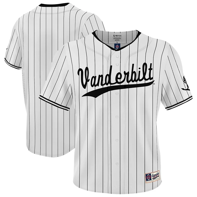 Unisex GameDay Greats Vanderbilt Commodores Lightweight Collegiate Baseball Fashion Jersey