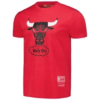 Unisex Mitchell  Ness Chicago Bulls Hardwood Classics MVP Throwback Logo T-Shirt