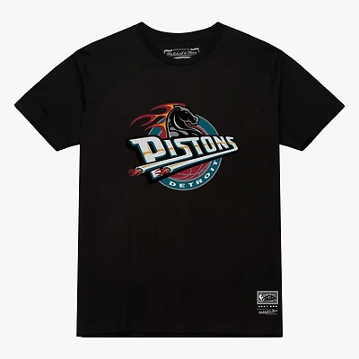 Unisex Mitchell  Ness Detroit Pistons Hardwood Classics Arch T-Shirt