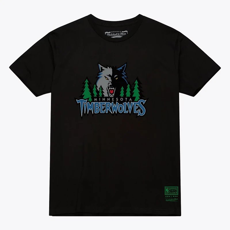 Unisex Mitchell Ness Minnesota Timberwolves Hardwood Classics Arch T-Shirt