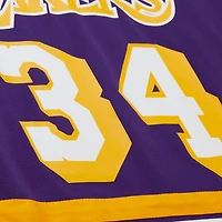 Unisex Mitchell  Ness Shaquille O'Neal Los Angeles Lakers Maxxed Out Fashion Hockey Jersey