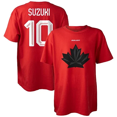 Unisex Nick Suzuki Hockey Canada 2026 Winter Olympics Name  Number T-Shirt
