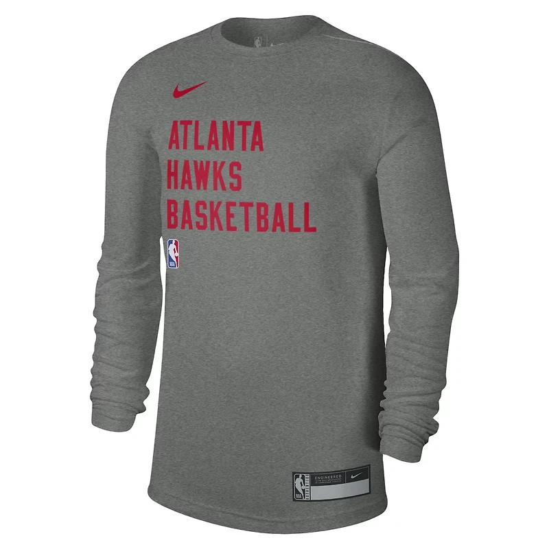 Unisex Nike Atlanta Hawks 2023/24 Legend On-Court Practice Long Sleeve T-Shirt