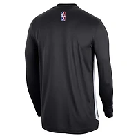 Unisex Nike Brooklyn Nets 2023/24 Authentic Pregame Long Sleeve Shooting Shirt
