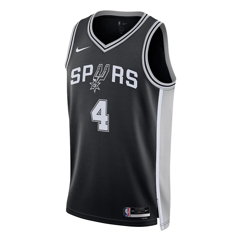 Unisex Nike De'Aaron Fox San Antonio Spurs Swingman Player Jersey - Icon Edition