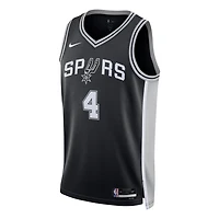 Unisex Nike De'Aaron Fox San Antonio Spurs Swingman Player Jersey - Icon Edition