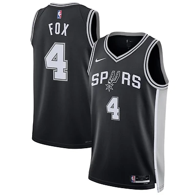 Unisex Nike De'Aaron Fox San Antonio Spurs Swingman Player Jersey - Icon Edition