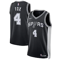 Unisex Nike De'Aaron Fox San Antonio Spurs Swingman Player Jersey - Icon Edition