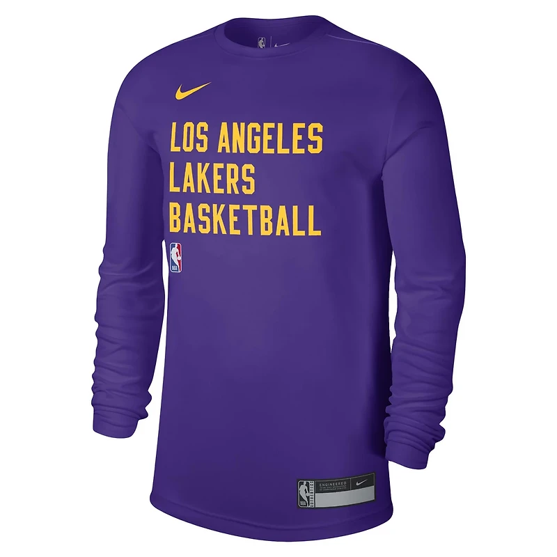 Unisex Nike Los Angeles Lakers 2023/24 Legend On-Court Practice Long Sleeve T-Shirt