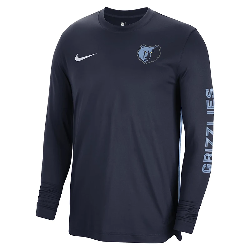 Unisex Nike Memphis Grizzlies 2023/24 Authentic Pregame Long Sleeve Shooting Shirt