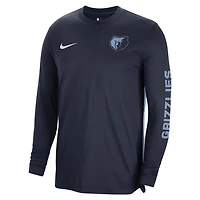 Unisex Nike Memphis Grizzlies 2023/24 Authentic Pregame Long Sleeve Shooting Shirt