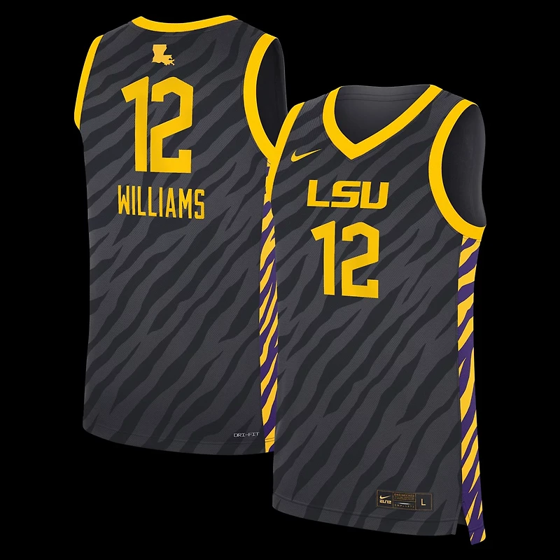 Unisex Nike Mikaylah Williams LSU Tigers Replica Basketball Jersey